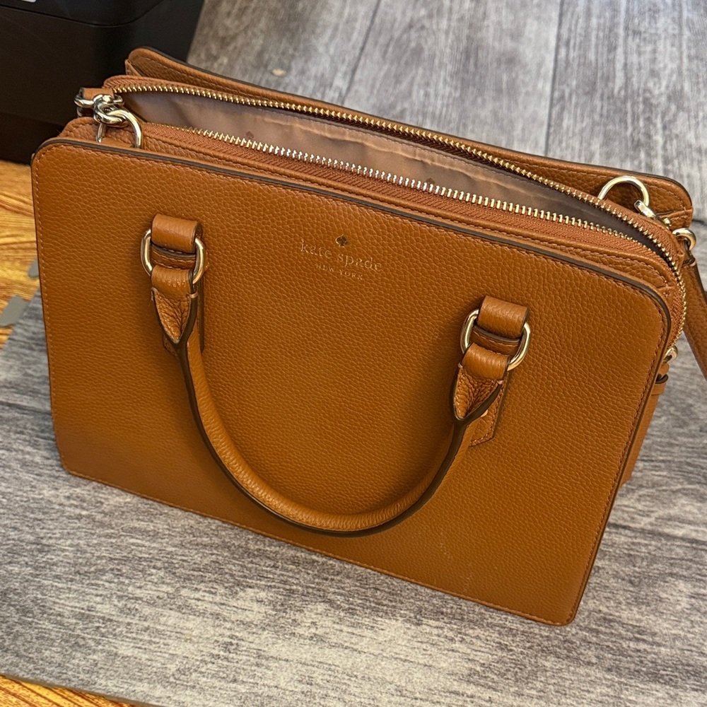 Kate Spade Tan Leather Satchel